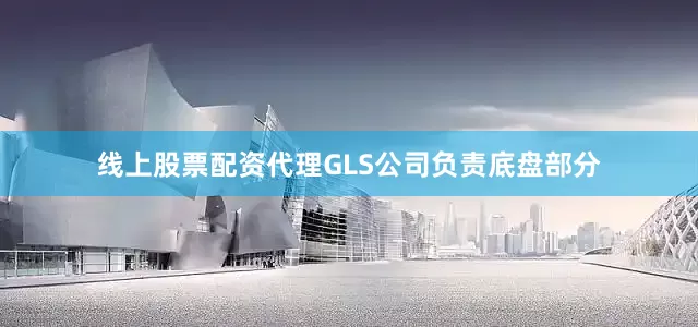 线上股票配资代理GLS公司负责底盘部分