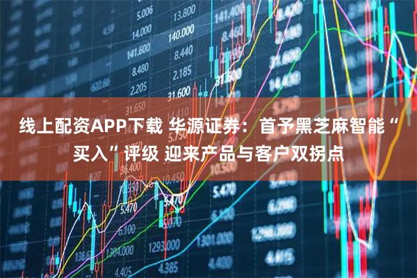 线上配资APP下载 华源证券:首予黑芝麻智能“买入”评级 迎来产品与客户双拐点